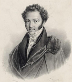 I. モシェレス（1820年の肖像）（パリ国立図書館電子資料サイトGallicaより）