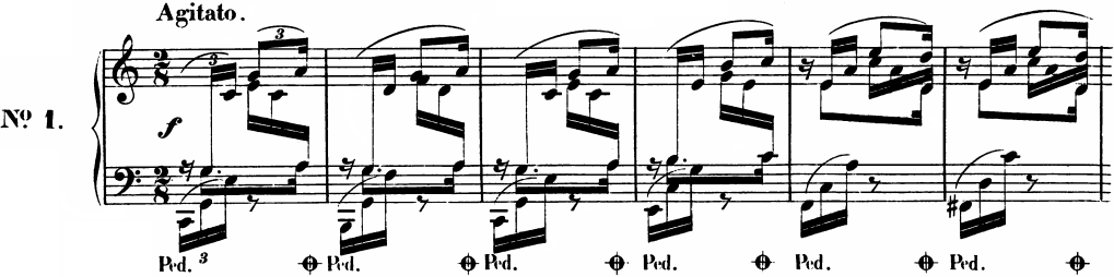 ショパン《前奏曲》作品28 第1番（1839）