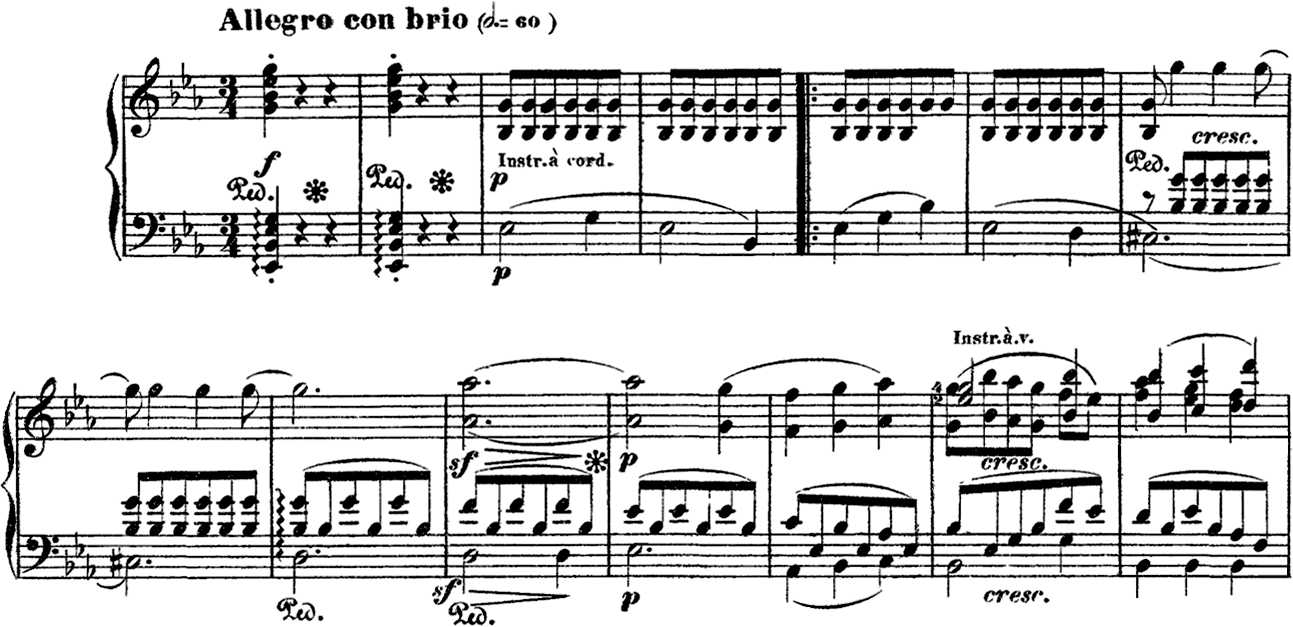 ベートーヴェン=リスト 《交響曲》第３番〈英雄〉作品55, 1～15小節