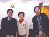 益子徹（左）と西原昌樹（右）　北島明美さんとともに
２００７年２月４日　２台のピアノの午後「赤い絨緞の思い出~ソ連時代の２台 ピアノ作品~」東京都中央区月島　ピアノアートサロンにて