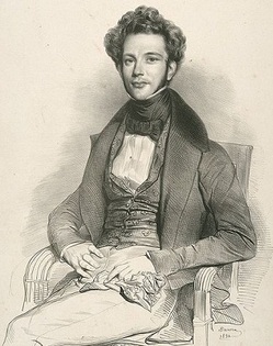 若き日のアンリ・エルツ（1832年）
