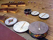 Preparing the musical instruments