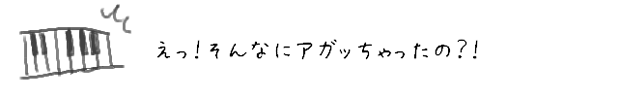 えっ！そんなにアガッちゃったの？！