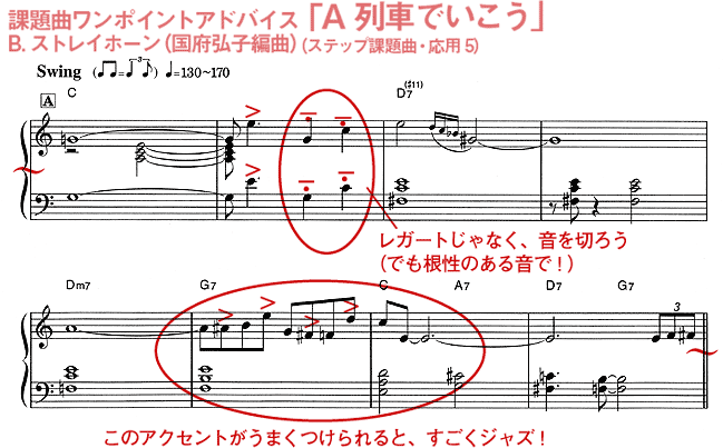 課題曲ワンポイントアドバイス「A列車でいこう」