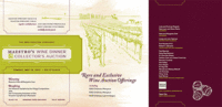 ヒューストン交響楽団ワインオークション招待状