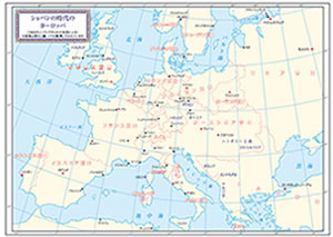 ショパンの時代のヨーロッパ地図