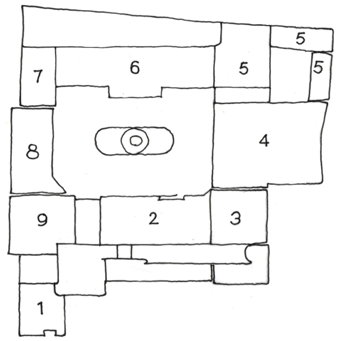 スクワール・ドルレアン内部　ショパンは9棟、サンドは5棟に住んでいた