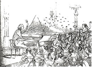 Franz Lisztの風刺画