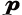 p