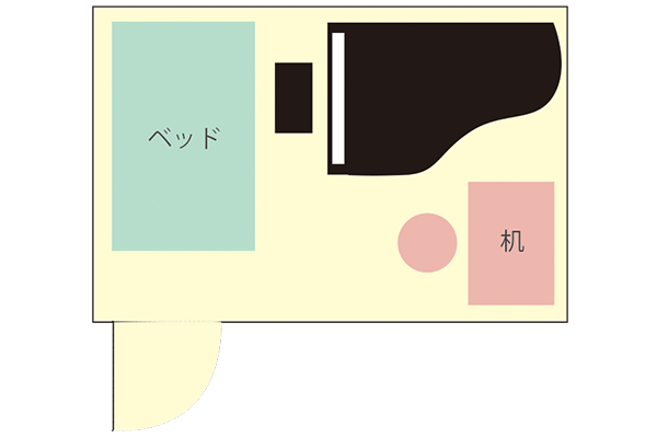6畳のお部屋への設置例